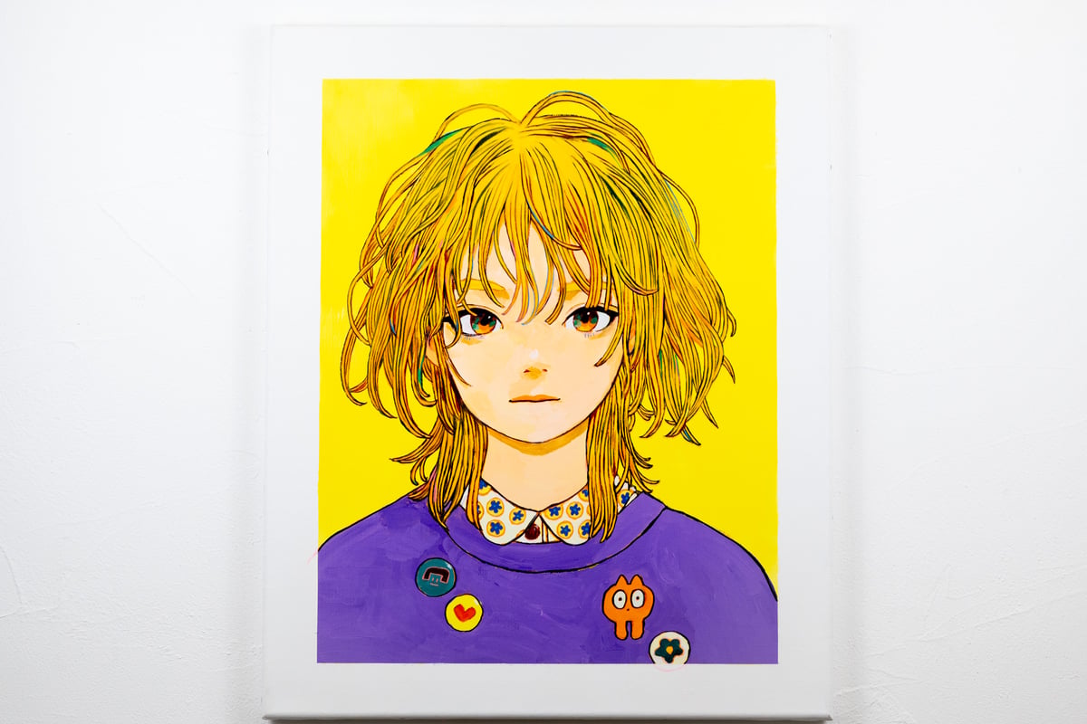 タ*テ様 ざしきわらし 原画 アクリル画 額装 333✖️242 サイン入り