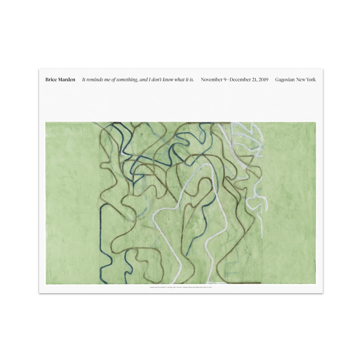 Brice Marden - Elevation | LAC The Shop
