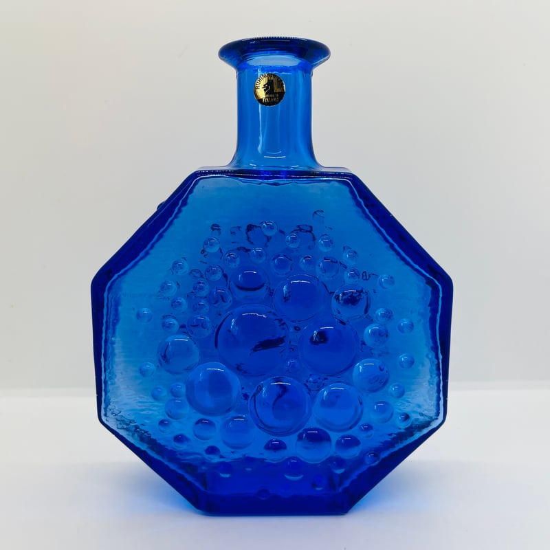 Riihimaen Lasi》 Stella polaris ブルー 【Nanny Stil