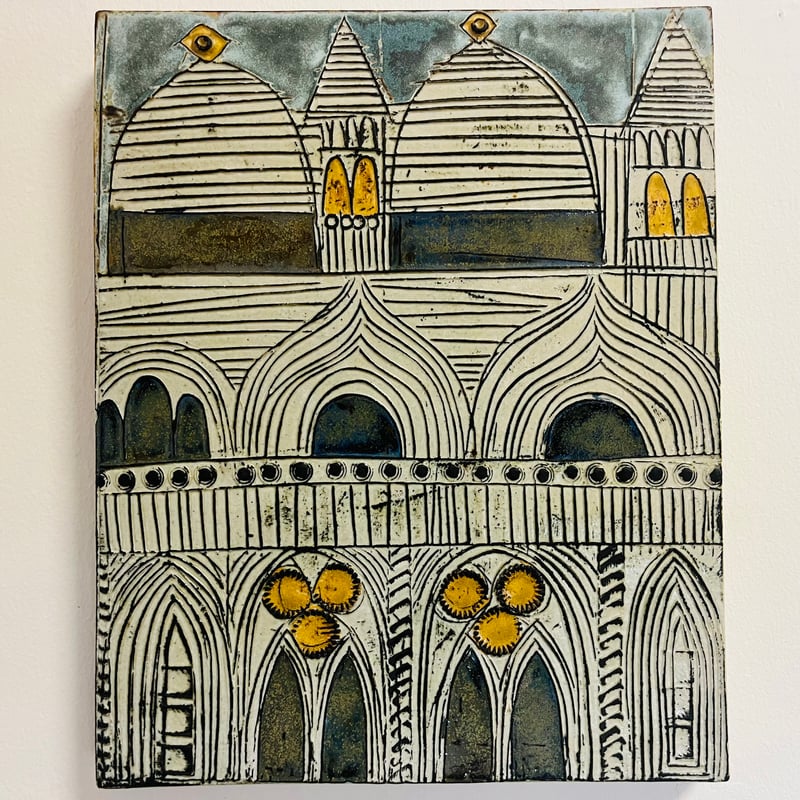 Lisa Larson/リサ・ラーソン】レア陶板 Venedig ヴェネチア／ヴェニス