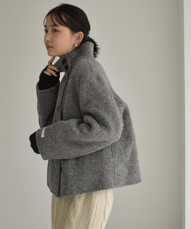 Wool Stand Collar Short Coat ⅽ1911-38 | cizatto