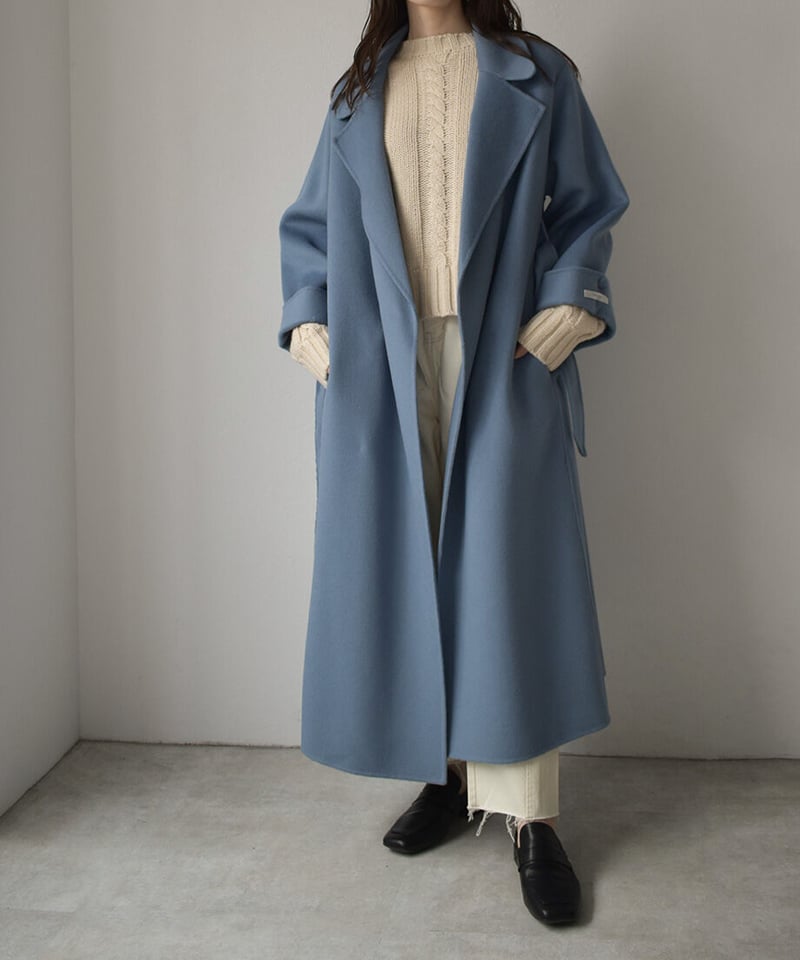 Wool Gown Coat（Blue）c1911-8 | cizatto