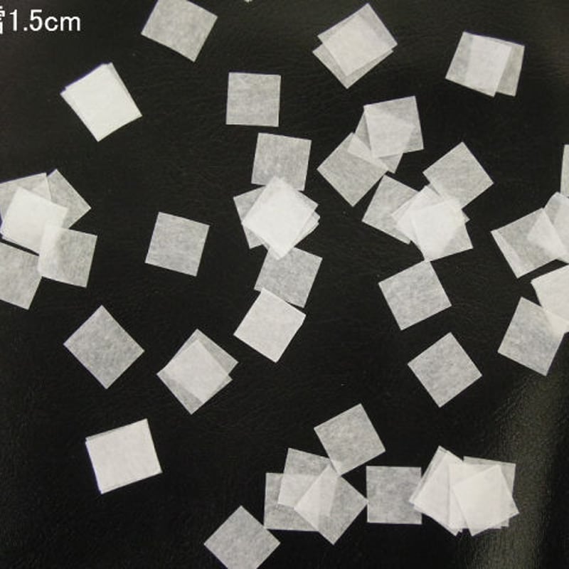 ミツクラの紙吹雪 雪 ホワイト 白色 白 業務 1.5cm 紙製 極薄 回転落下