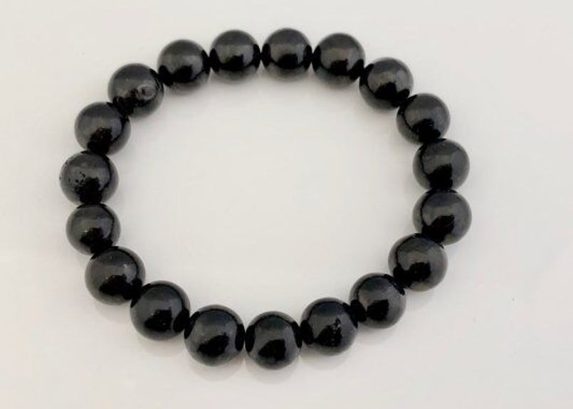 毒素を抜き取る石☆シュンガイト☆10㎜玉ブレスレット | 数珠屋粋鳳