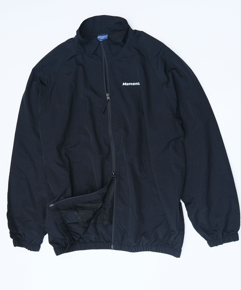 Black】nylon track jacket | Memento