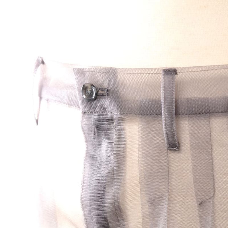 チカ キサダ chika kisada チュールパンツ ナイロン グレー | YOKOAUNTY