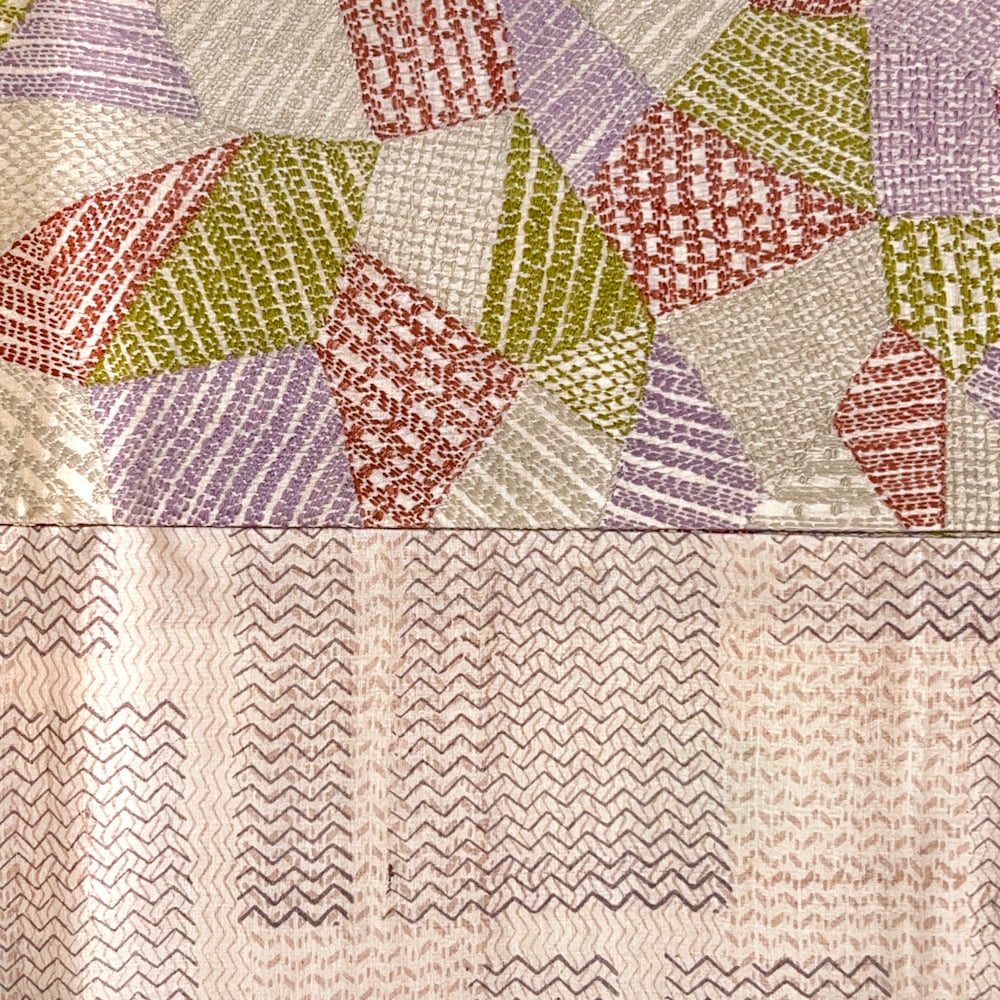 ギャラリー凛】カンタ刺し半幅帯「石畳」 | KIMONO CLOSET by Nayuko