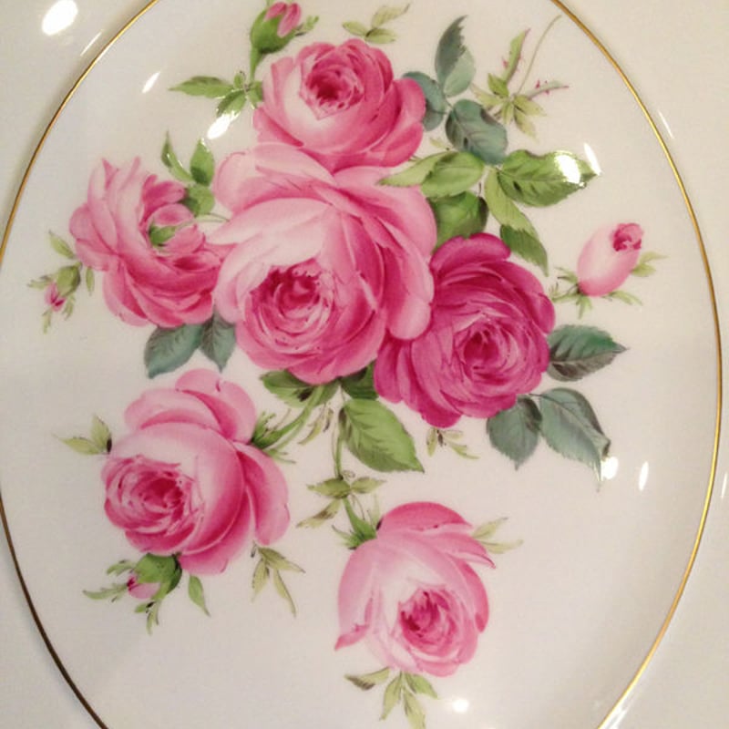 世界限定100 マイセン陶板(プラーク)薔薇のブーケ42.5×38 | 美術品専門