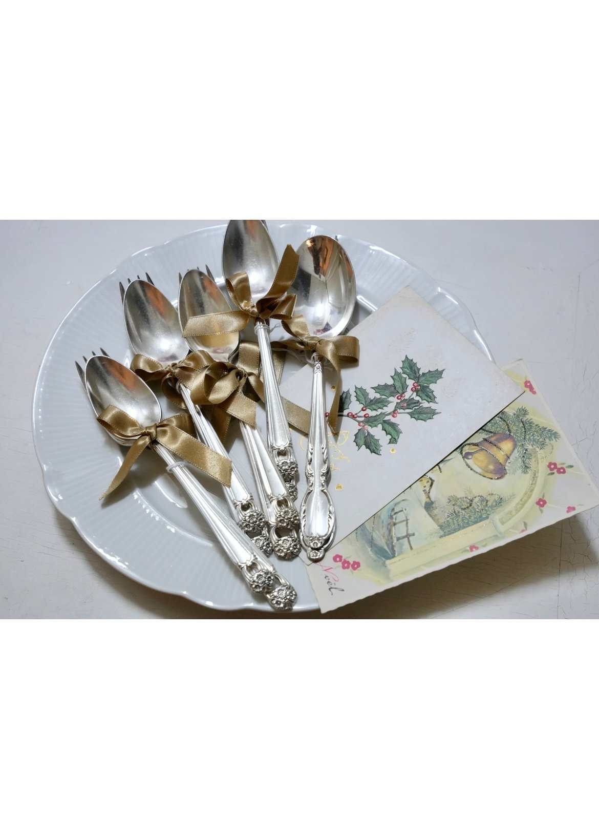 磨いてから発送 ロジャーブロス社 カトラリー2本セット 刻印入り