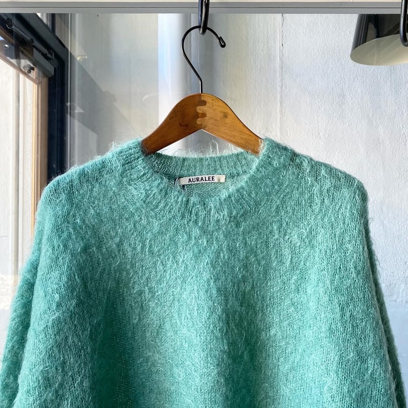 AURALEE BRUSHED SUPER KID MOHAIR KNIT P/O | Les