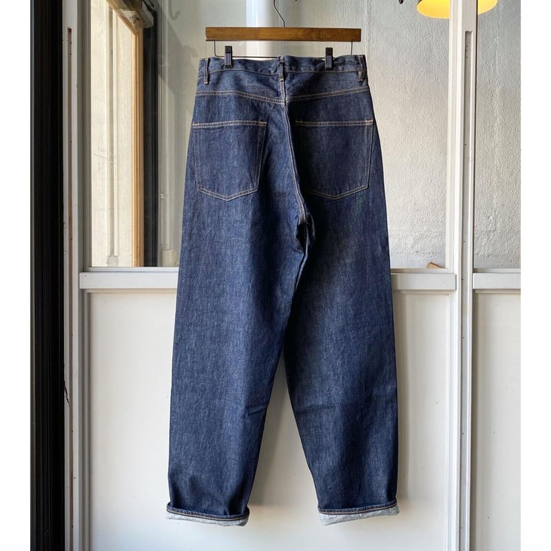 AURALEE HARD TWIST DENIM WIDE PANTS | Less H