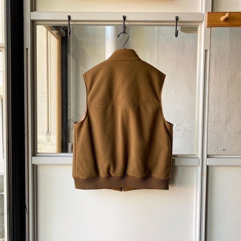 AURALEE CASHMERE WOOL MOSSER VEST | Less Higa