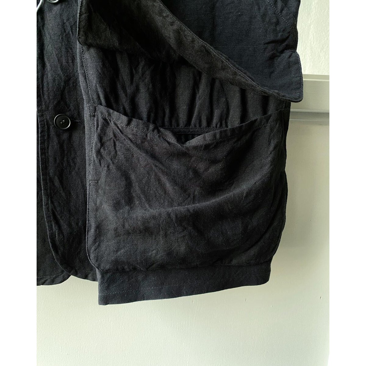 COMOLI ヴィスコースリネン ハンティングベスト | Less Higashikawa