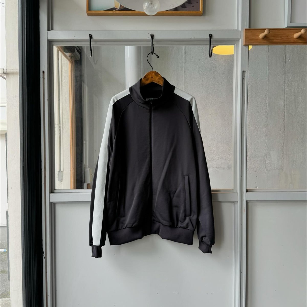 ssstein NYLON JERSEY TRACK JACKET | Less Hig