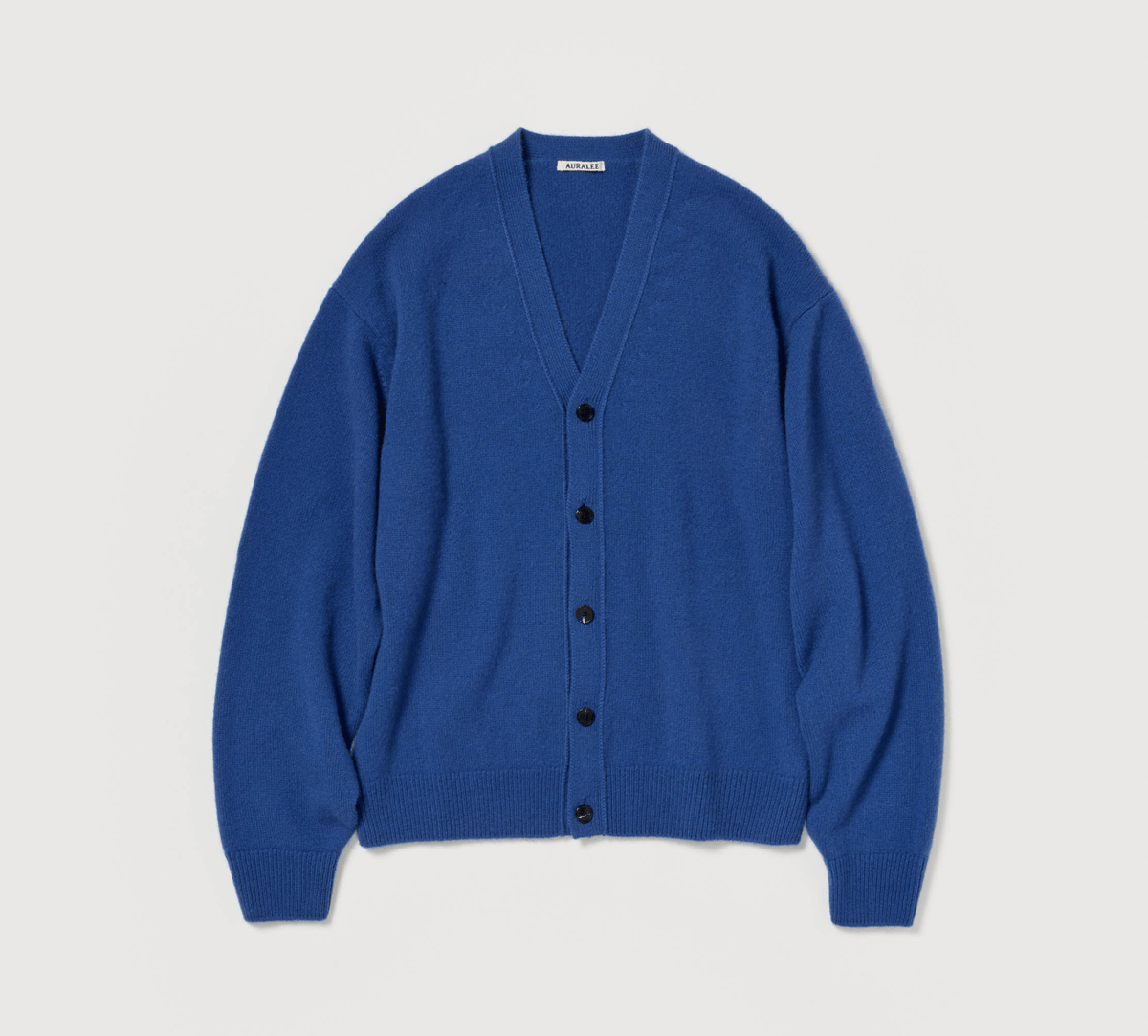 AURALEE BABY CASHMERE KNIT CARDIGAN | Less Hig