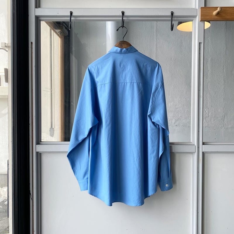 AURALEE WASHED FINX TWILL BIG SHIRT | Less Hi