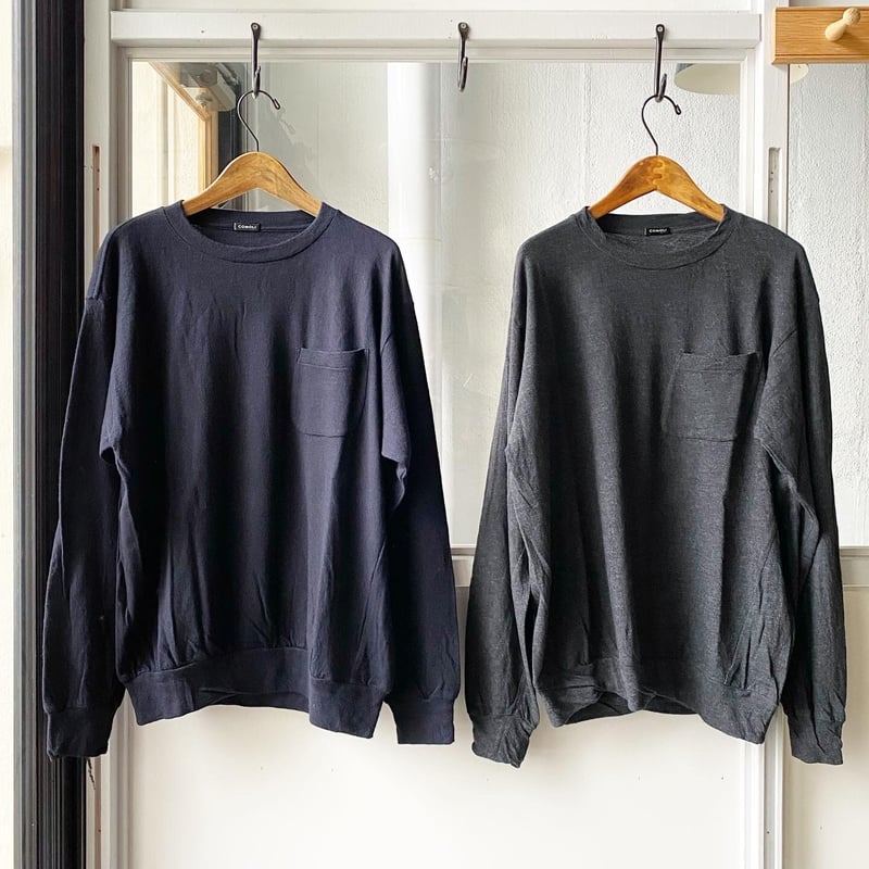 COMOLI ウール天竺 長袖クルー | Less Higashikawa