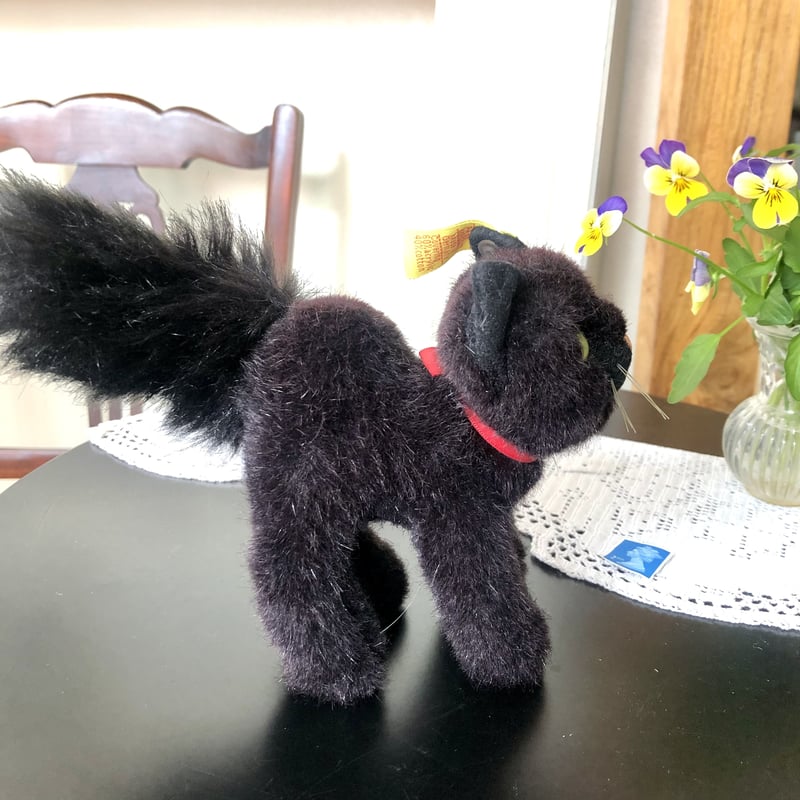 ○ea-2/シュタイフ 黒猫トムキャット | PISKEY -イギリスのふるいもの