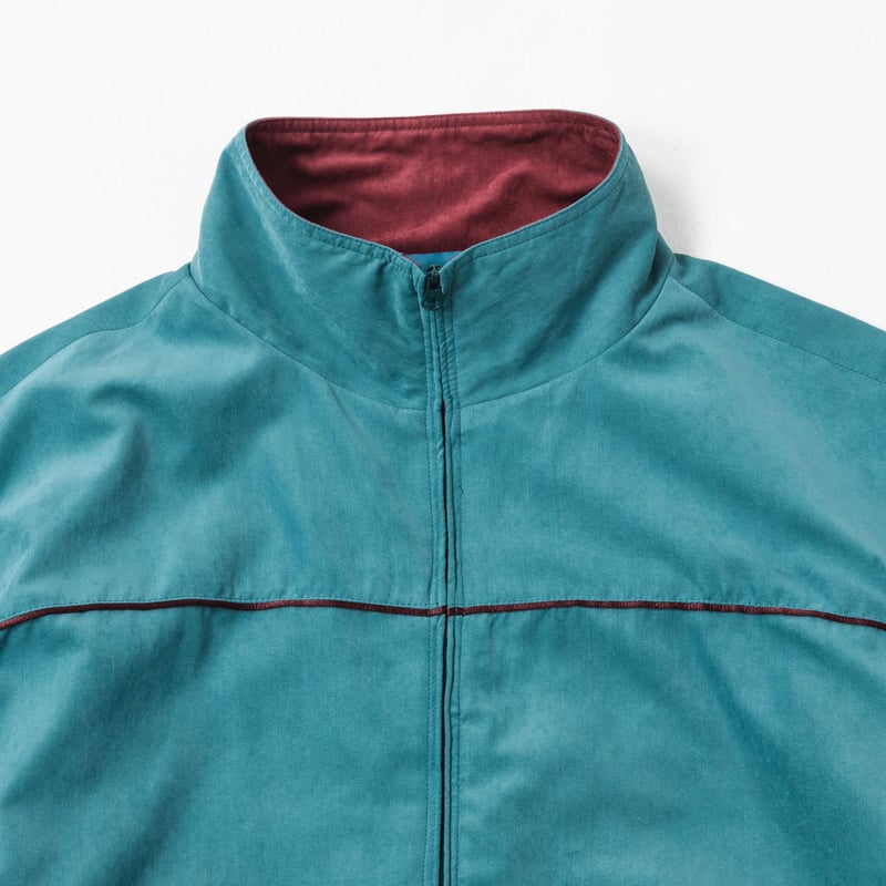 Color Suede blouson-23AW--ブルーグリーン×ボルドー | harape