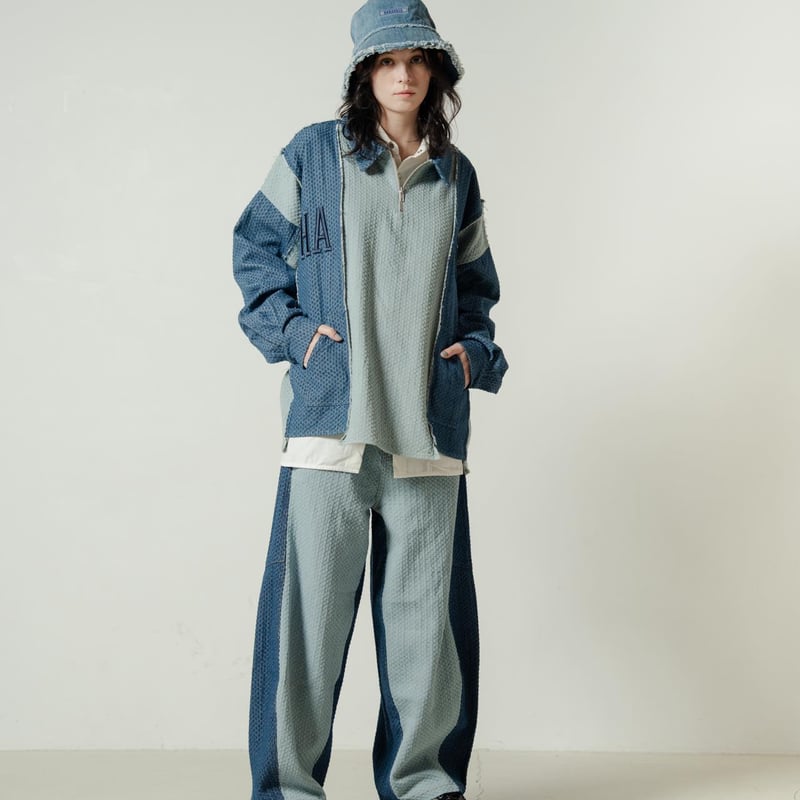 Rebuild Denim Pants - ブルー | harapeco Store