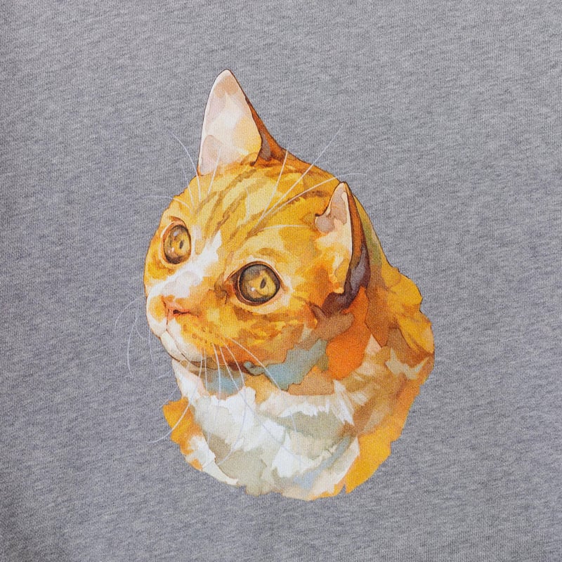 Neko Sweat(ziitto)-グレー | harapeco Store