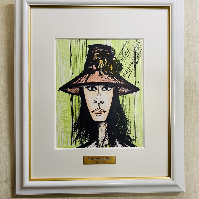 ベルナール·ビュッフェ 【女の顔】 オリジナルリトグラフポスター