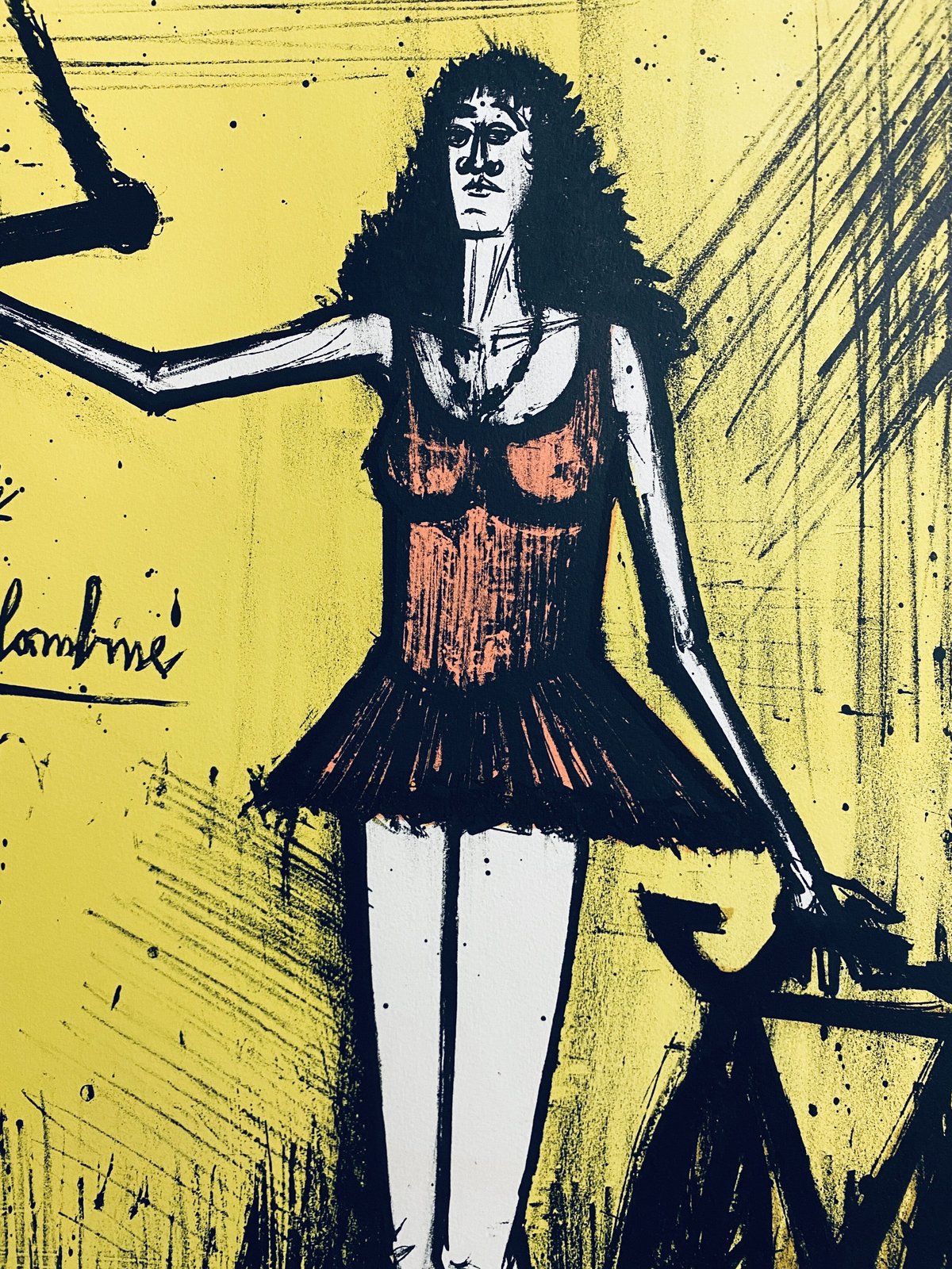 希少！★ベルナール・ビュッフェ 〜サーカスシリーズ  オリジナルリトグラフ版画 ベルナール・ビュッフェ サーカスシリーズ <私のサーカス>リトグラフ