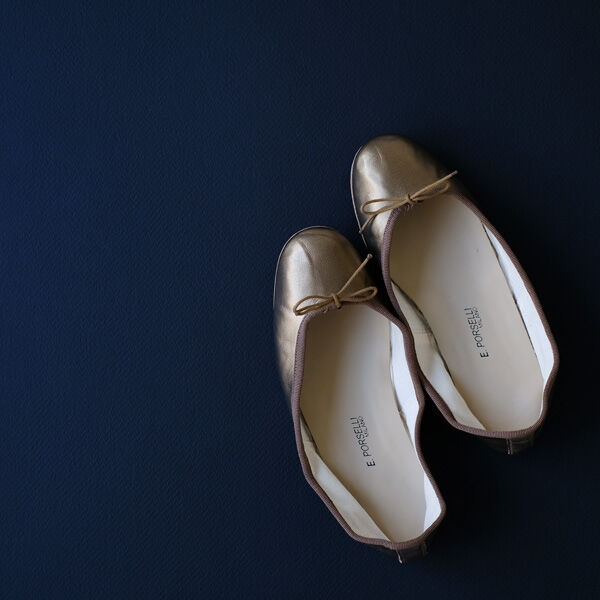 Porselli ポルセリ バレエシューズ ブロンズ ハンドメイド 国内正規品