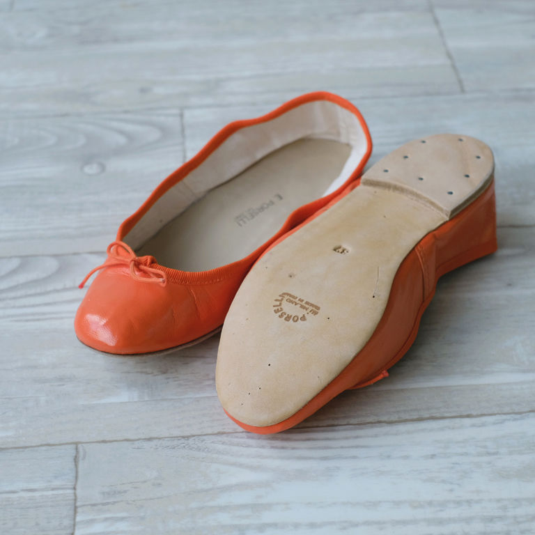 Porselli ポルセリ バレエシューズ オレンジ ハンドメイド 国内正規品