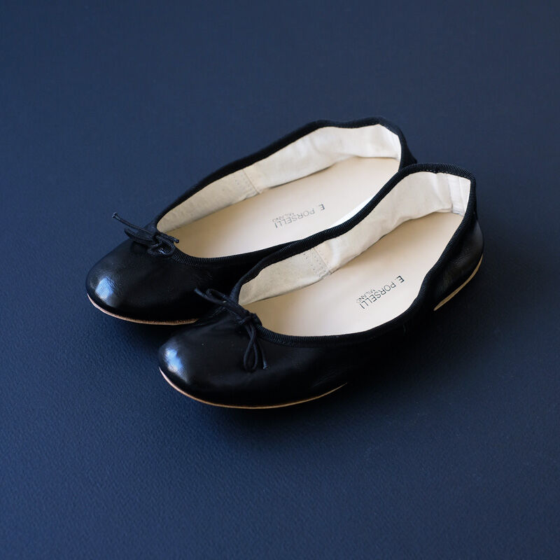 Porselli ポルセリ バレエシューズ ブラック | porselli ポルセリ