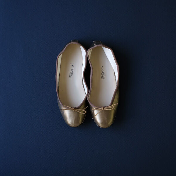 Porselli ポルセリ バレエシューズ ブロンズ ハンドメイド 国内正規品