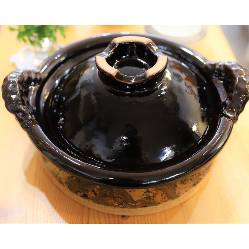 土楽窯 / 黒鍋 尺（3～4人用） | mother duck ONLINE STORE