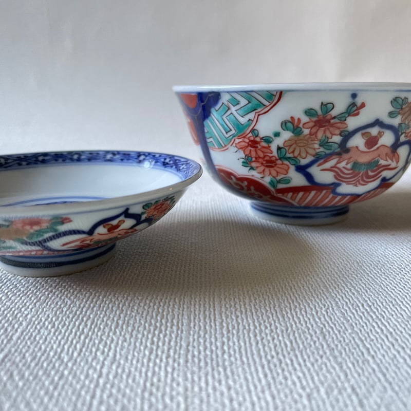 大聖寺伊万里 蓋付き茶碗 鳳凰文様 江戸後期 | れいゆぅる rayures