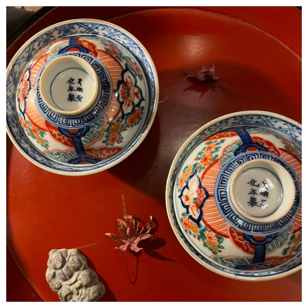 大聖寺伊万里 蓋付き茶碗 鳳凰文様 江戸後期 | れいゆぅる rayures