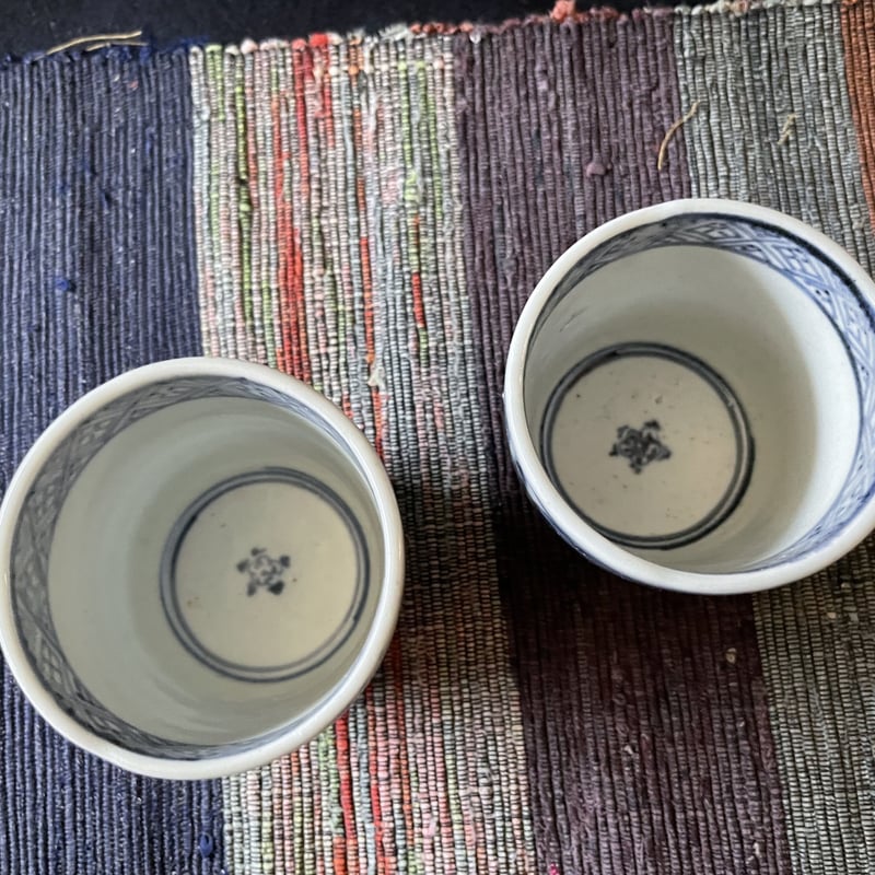 古伊万里 蕎麦猪口 染付竹笹文様 江戸後期 | れいゆぅる rayures