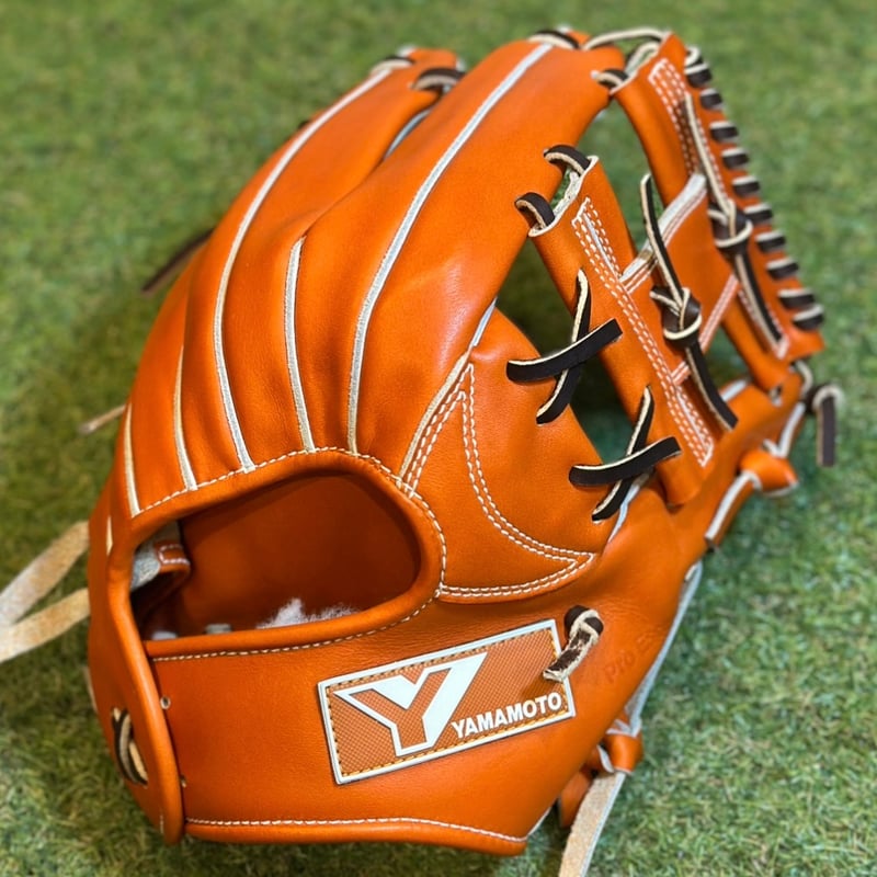 YAMAMOTO Pro Essential 硬式小指2本入れ専用内野用 H6 ブラウンオレ