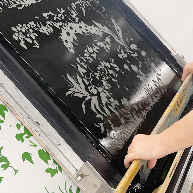 Handkerchief】 'Dream garden' (Blue) | MANAMI S