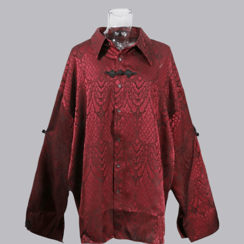 Deorart/ディオラート】キョンシースリーブ・中華 ギャング シャツ