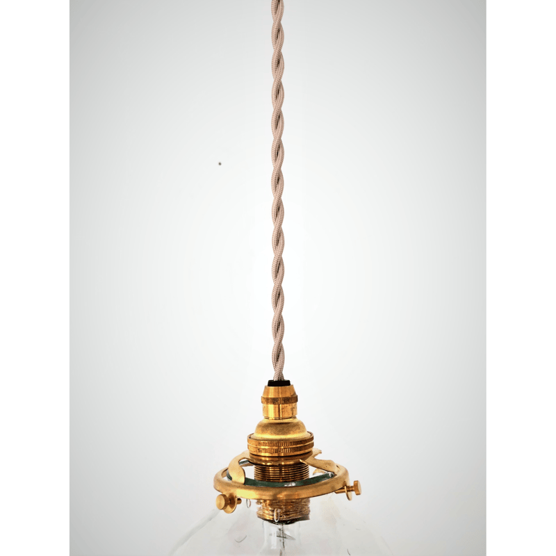 おおやぶみよ＿ランプシェード（丸）スピカ コード/真鍮 | HIZUKI