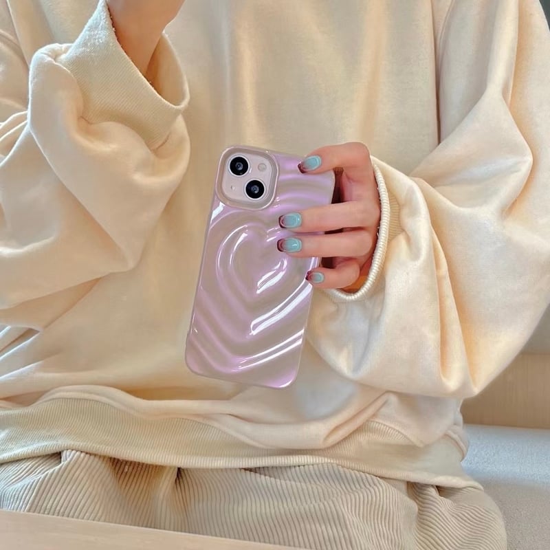 ハートリップルくすみピンクケース【E0383】 | MOA