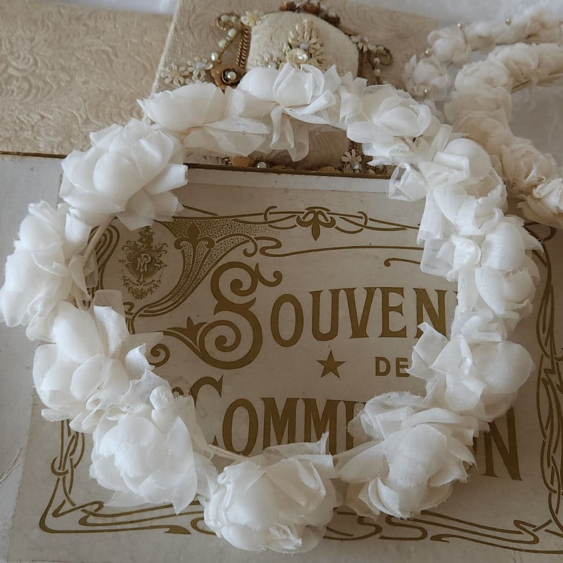 コミュニオン布花の花冠/大 | リボンときどきネコ