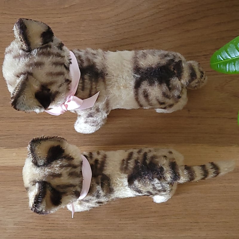 シュタイフ ネコのTabby小 | リボンときどきネコ