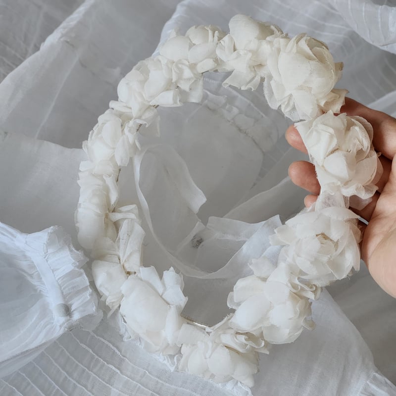 コミュニオン布花の花冠/大 | リボンときどきネコ