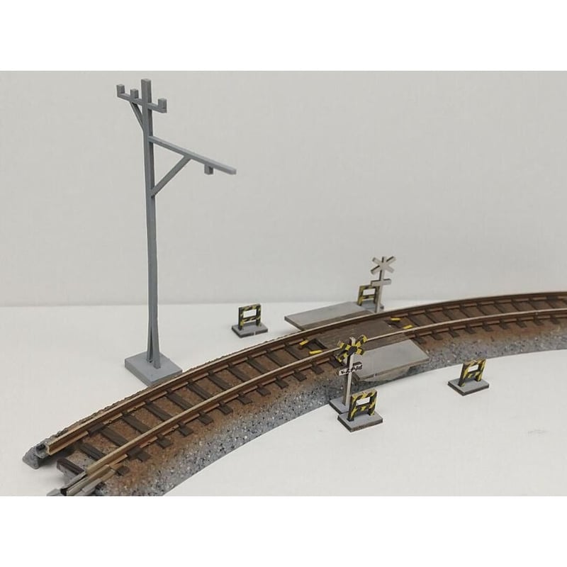 A-14 ミニジオラマ向け アソートセットA 〜第4種踏切〜 ペーパーキット