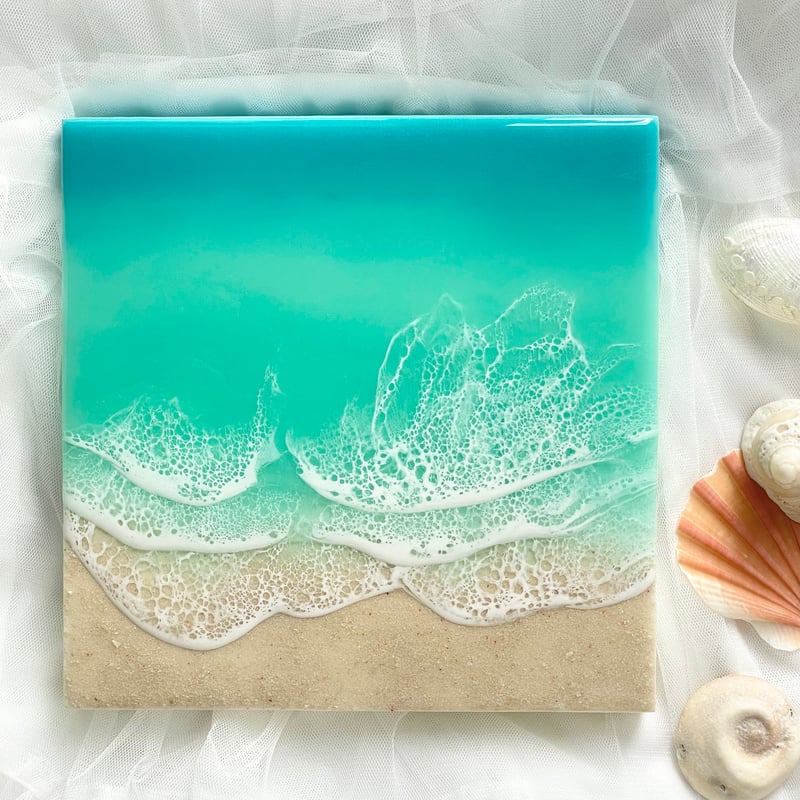 Beach art 海アート レジンアート | FLUID