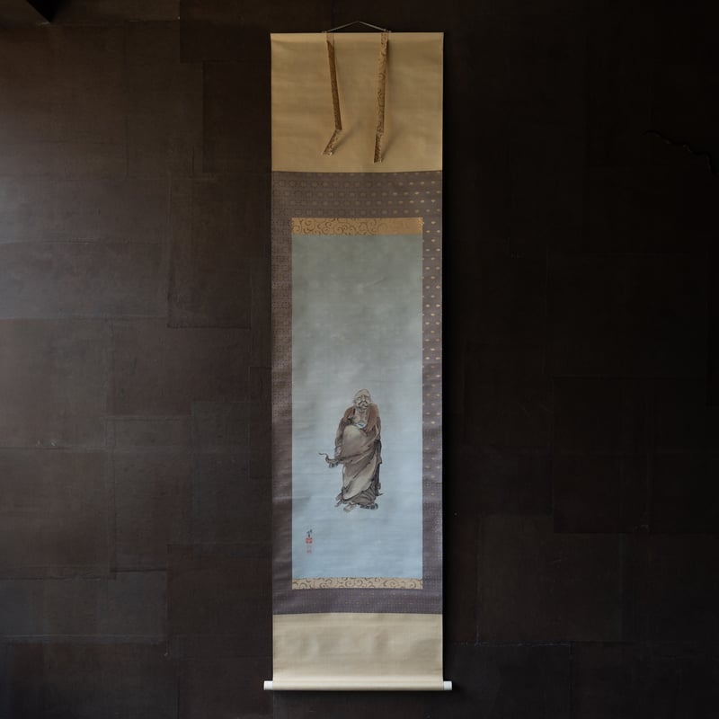 真野暁亭「達磨図」 明治期【掛軸】 | 浮世絵販売・買取「竹井事務所」大阪