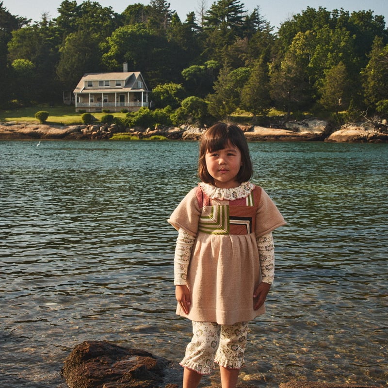 Misha & Puff Ruffle Pedal Pusher - Sugar Calico