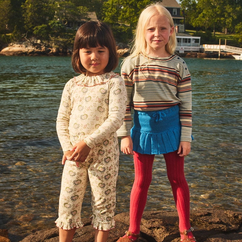 Misha & Puff Ruffle Pedal Pusher - Sugar Calico