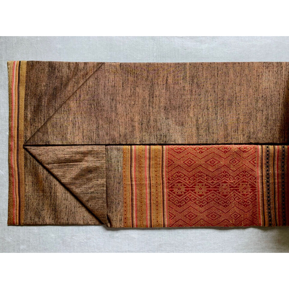 ラオス 浮き織りシルク 九寸名古屋帯（仕立て上り） | 古布と帯 夫々