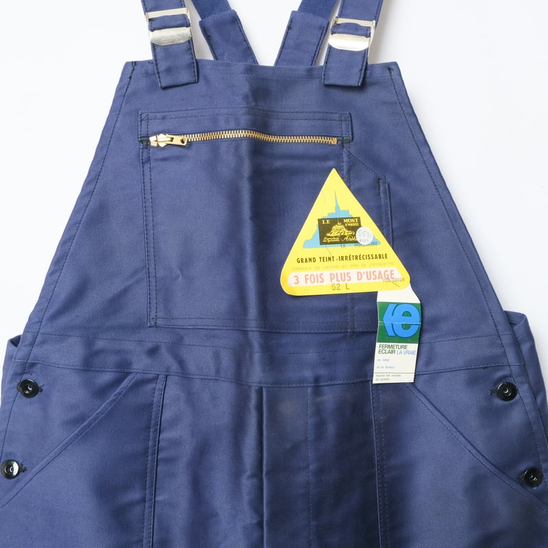 40-50s Le Mont St Michel Blue Moleskin Work Ov